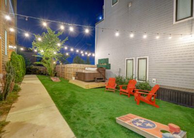Patio image with string lights